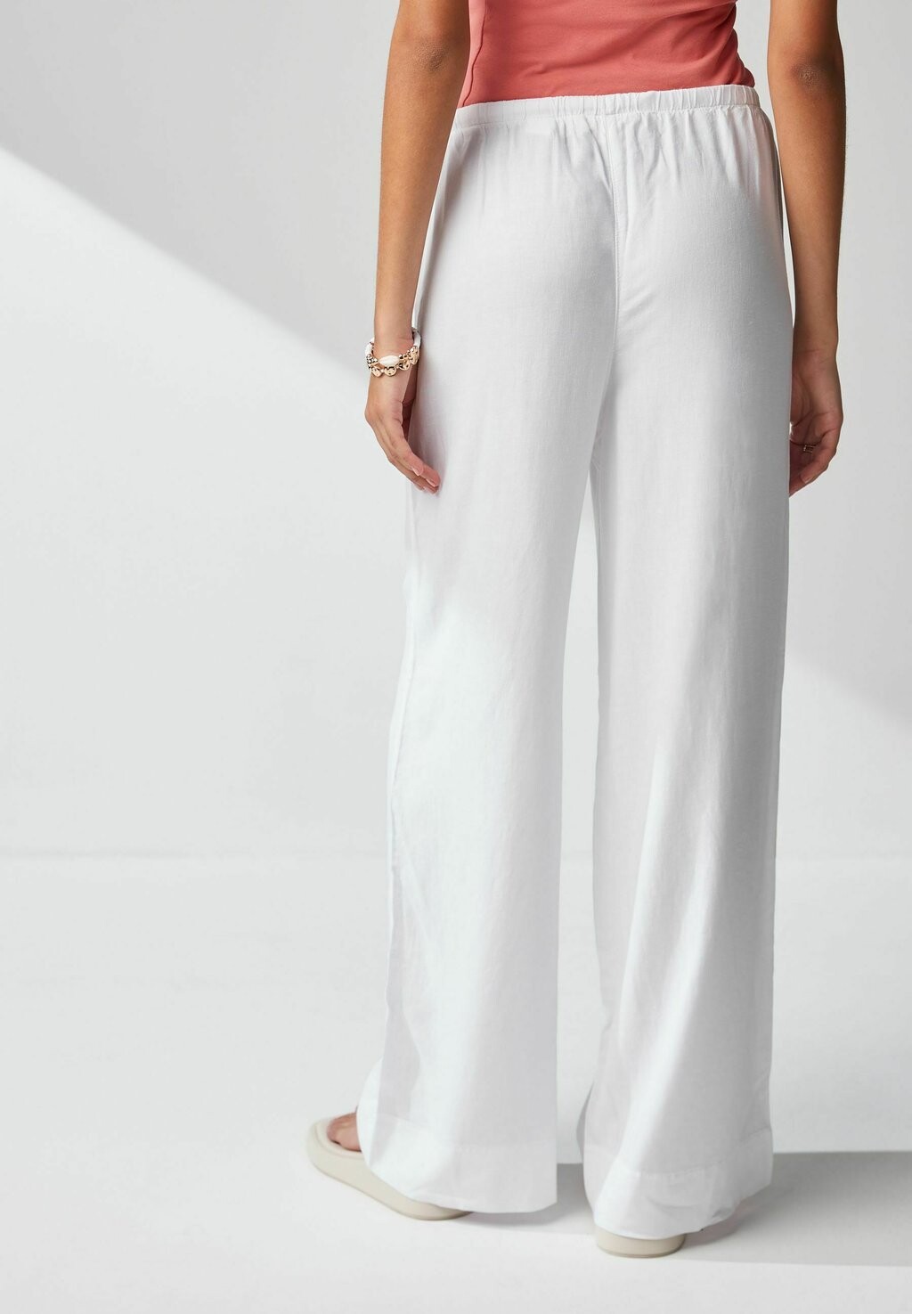 

Брюки Tie Waist Wide Leg Next, белые