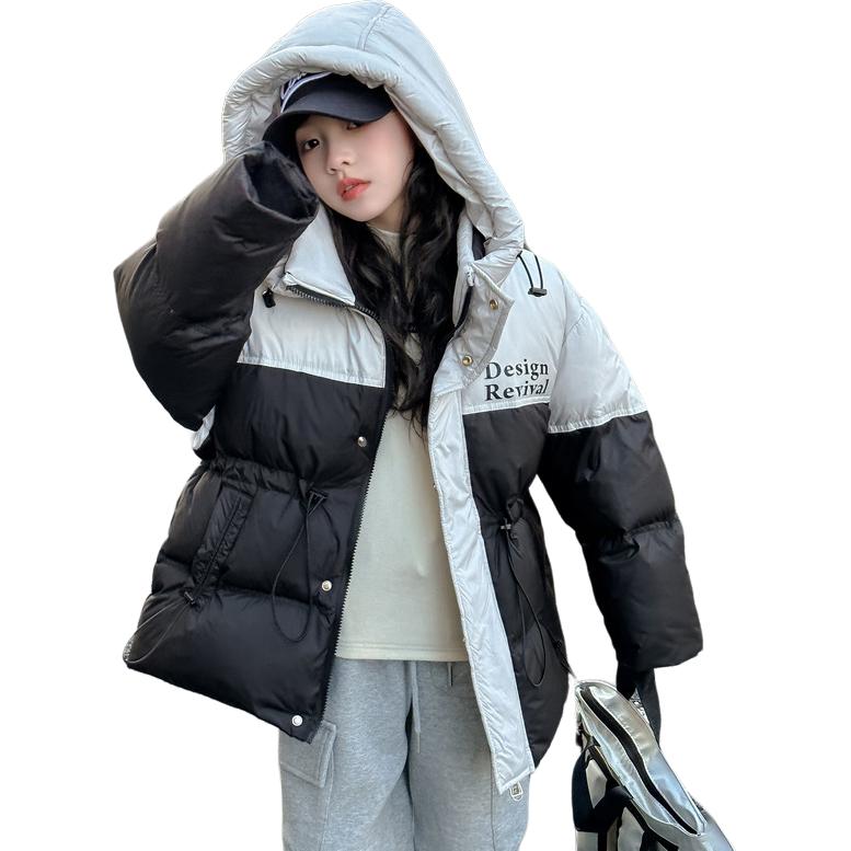 

Пуховик осень зима kids' Disney, серебряный/черный