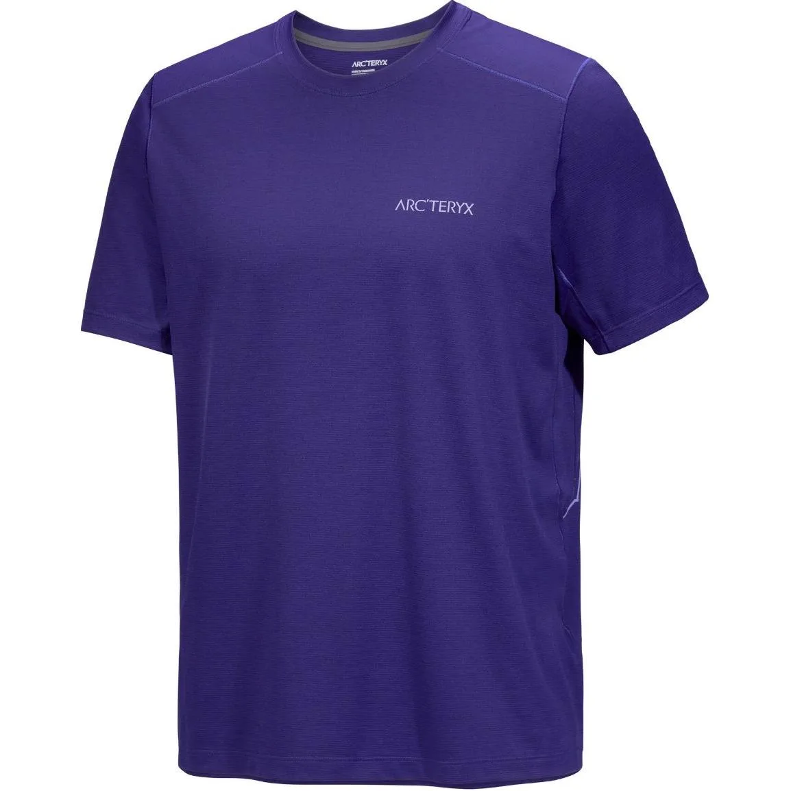 Футболка мужская CORMAC ARC'BIRD LOGO быстросохнущая Arcteryx, Sonic Purple Gray/Moonstone Blue/Soulsonic Heather/Moonstone