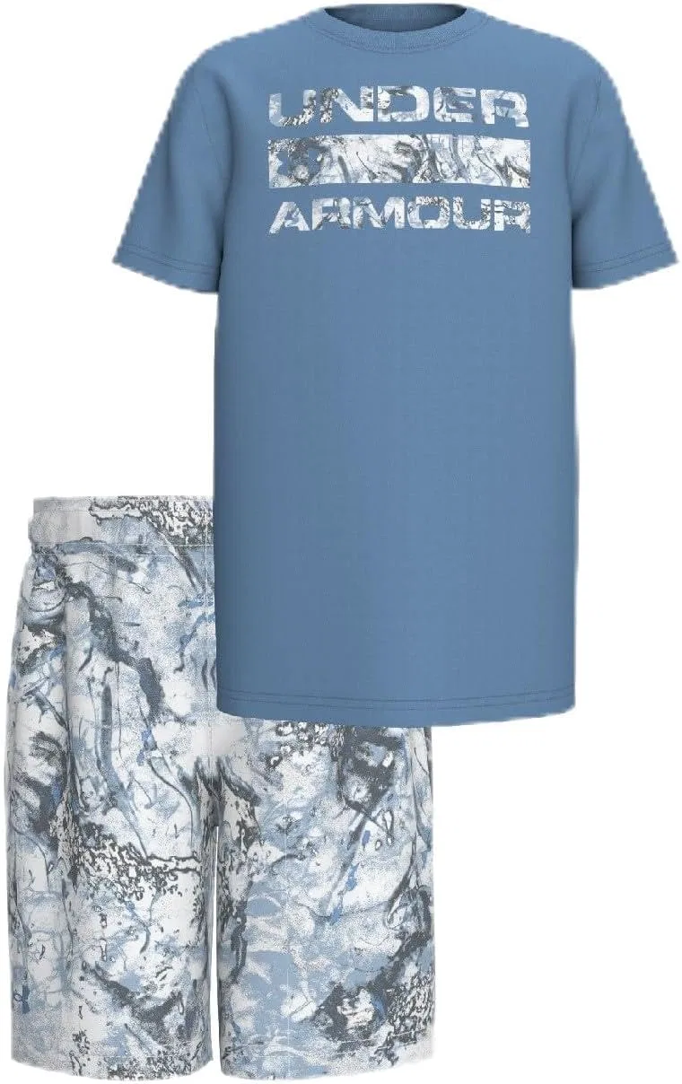 Детский комплект из футболки и шорт Under Armour Outdoor Collection, Stormy Blue