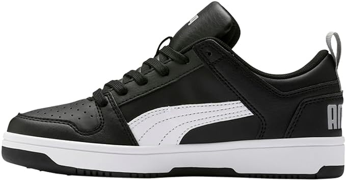 Кроссовки Puma Unisex-Child Rebound Layup, белый/черный — фото 4