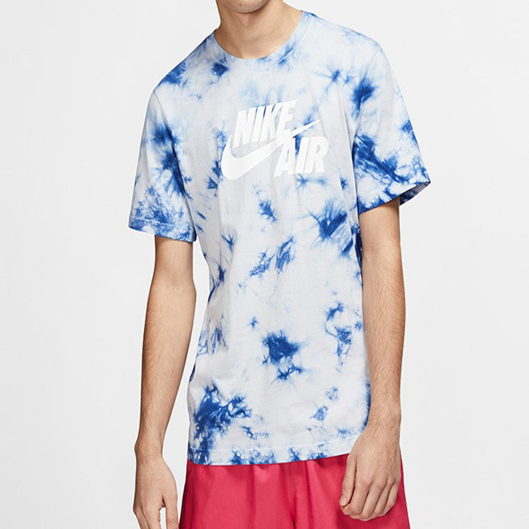 Футболка Nike Air Print Casual Sports Short Sleeve Male White, белый — фото 3