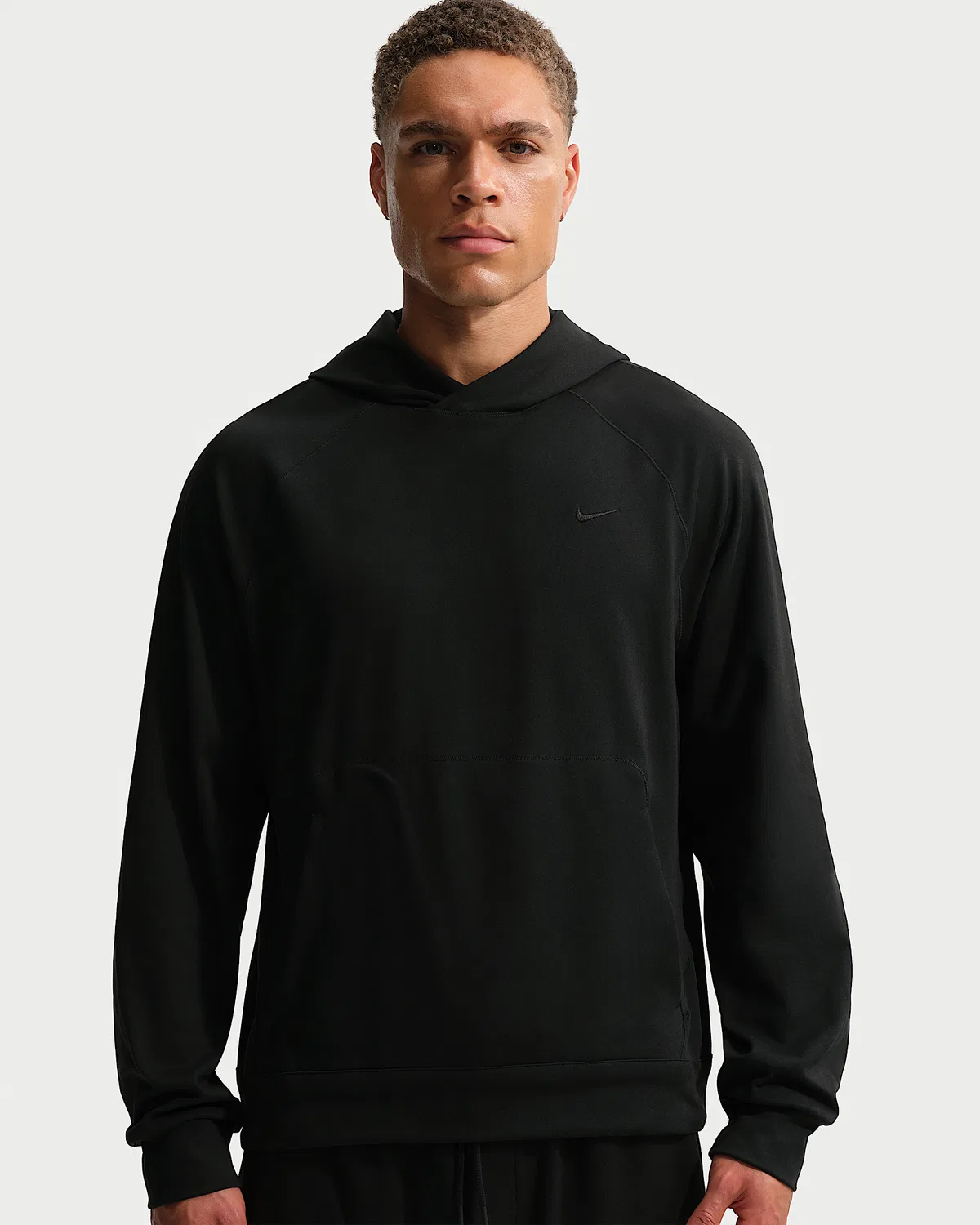 Мужская спортивная худи Nike Primary NanoKnit Dri-FIT с защитой от УФ, Black/Black