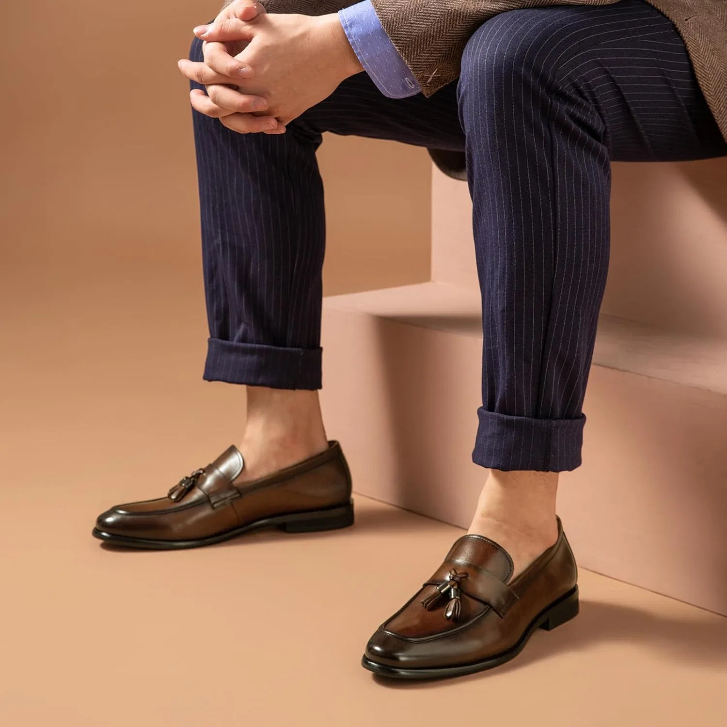 Лоферы кожаные BEAU TODAY Loafers, Brown — фото 2