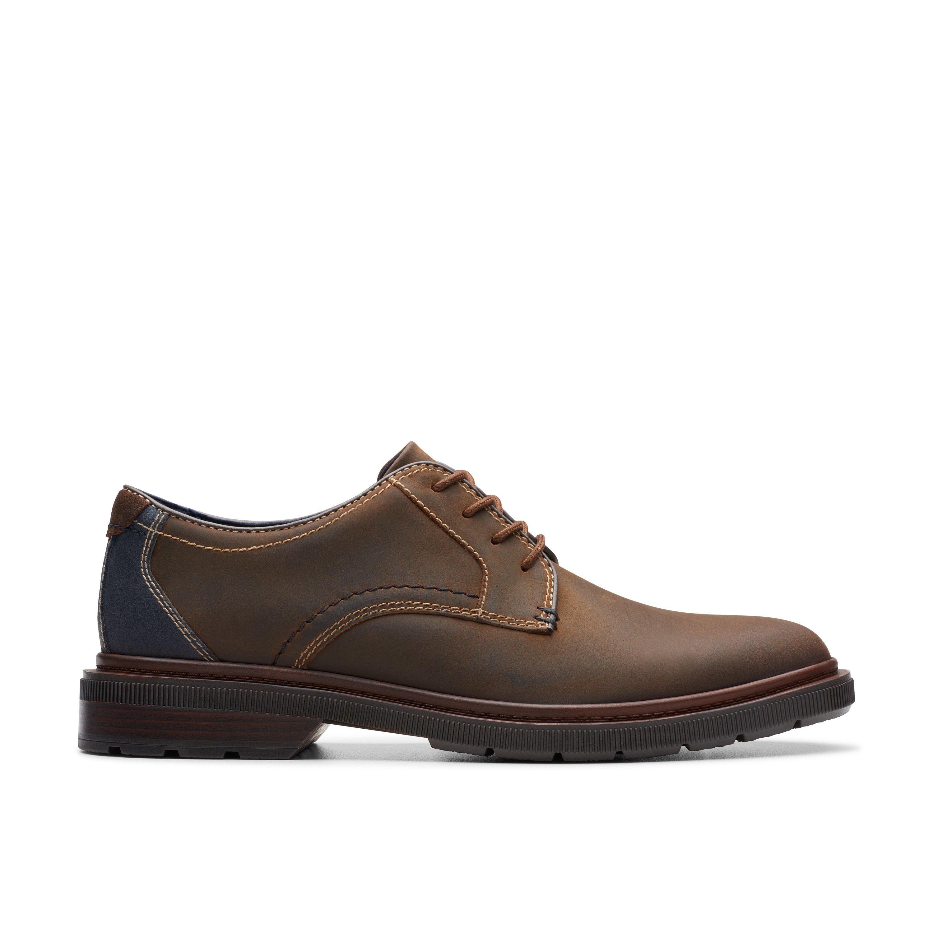 

Clarks Burchill Derby из коричневой кожи