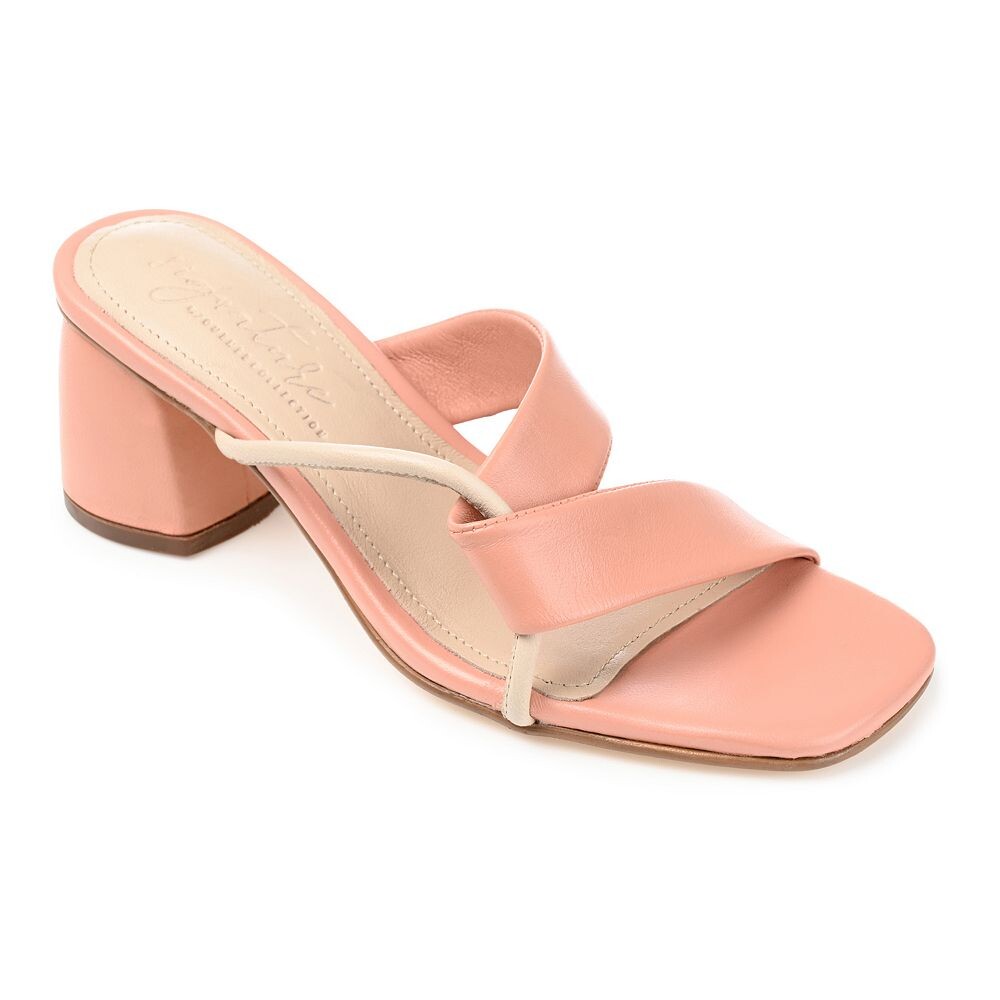 

Женские туфли Journee Signature из натуральной кожи Tru Comfort на каблуке Jossette из пеноматериала, цвет Clay