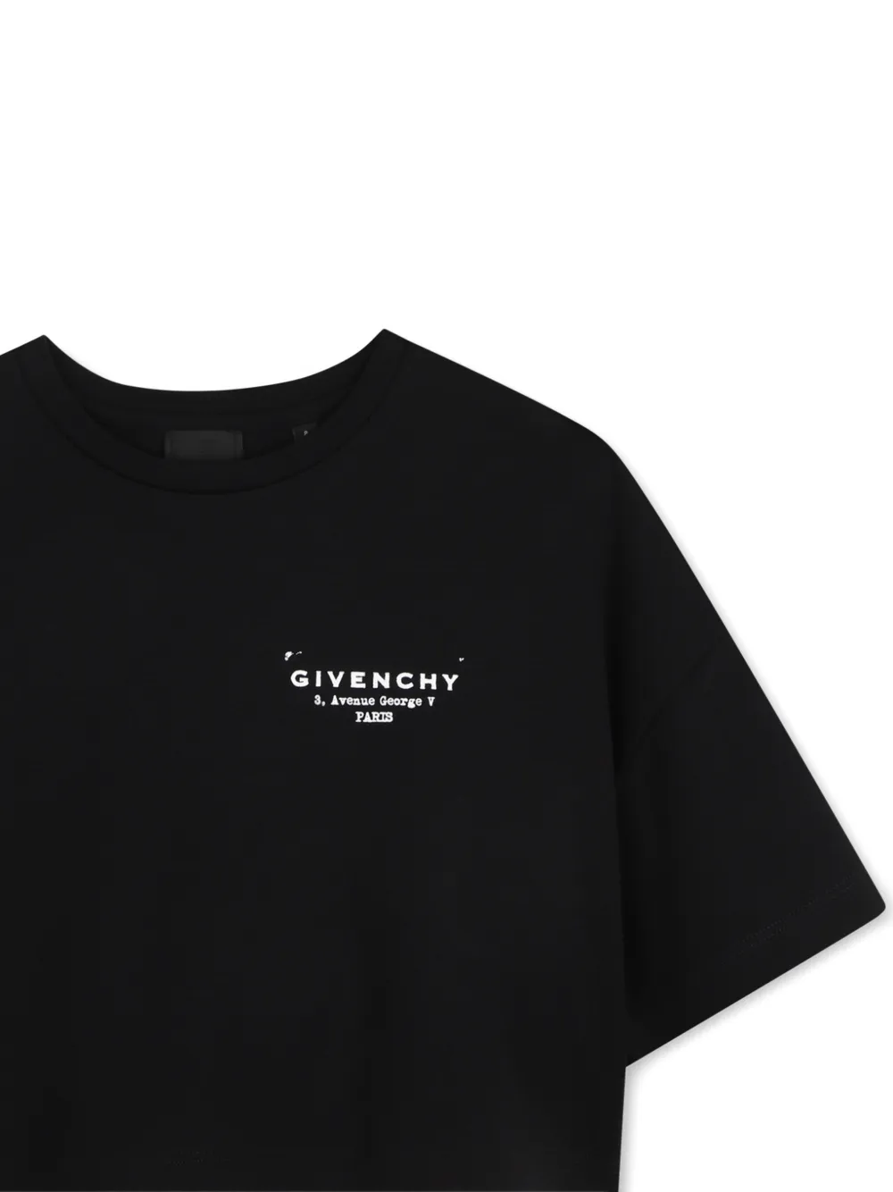 Футболка с короткими рукавами и логотипом Givenchy Kids, черный — фото 3