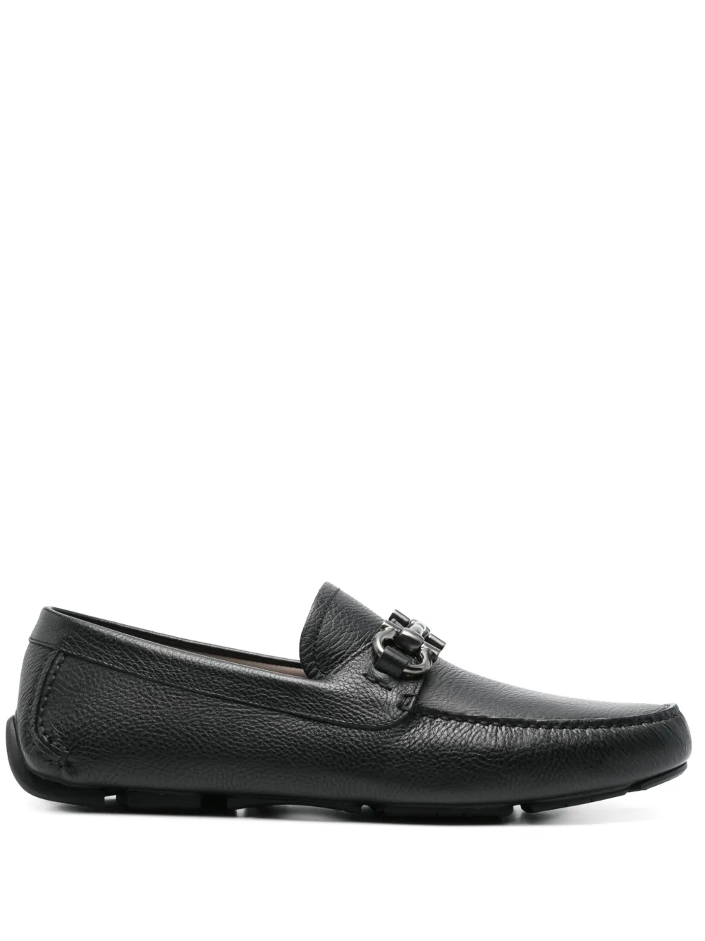

Лоферы с декором Gancini Ferragamo, черный
