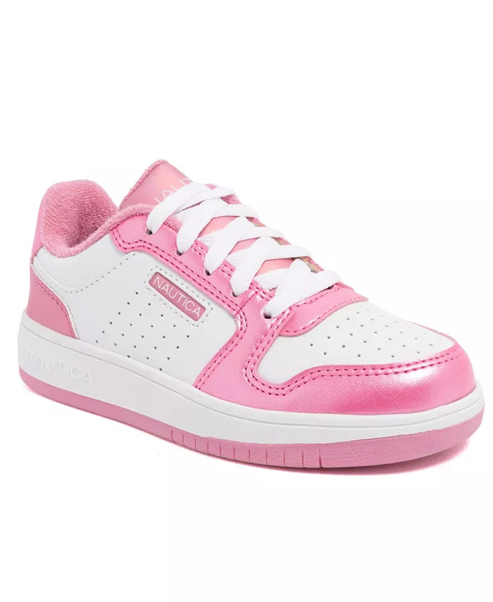 

Маленькие и большие девочки 1-13 Salgado повседневные кроссовки на шнуровке Nautica, белый