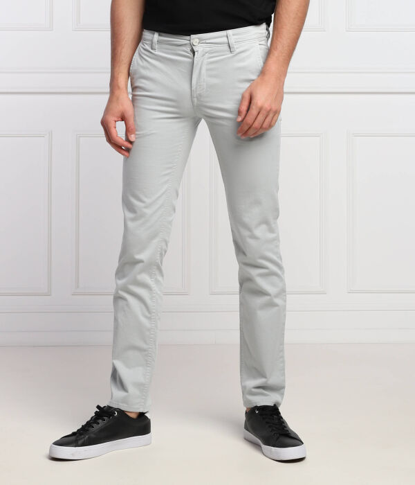 

Брюки-чиносы Boss Orange Slim Fit, голубой