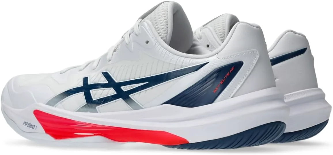 Мужские волейбольные кроссовки Asics Sky Elite FlyteFoam 3, белый/синий — фото 4