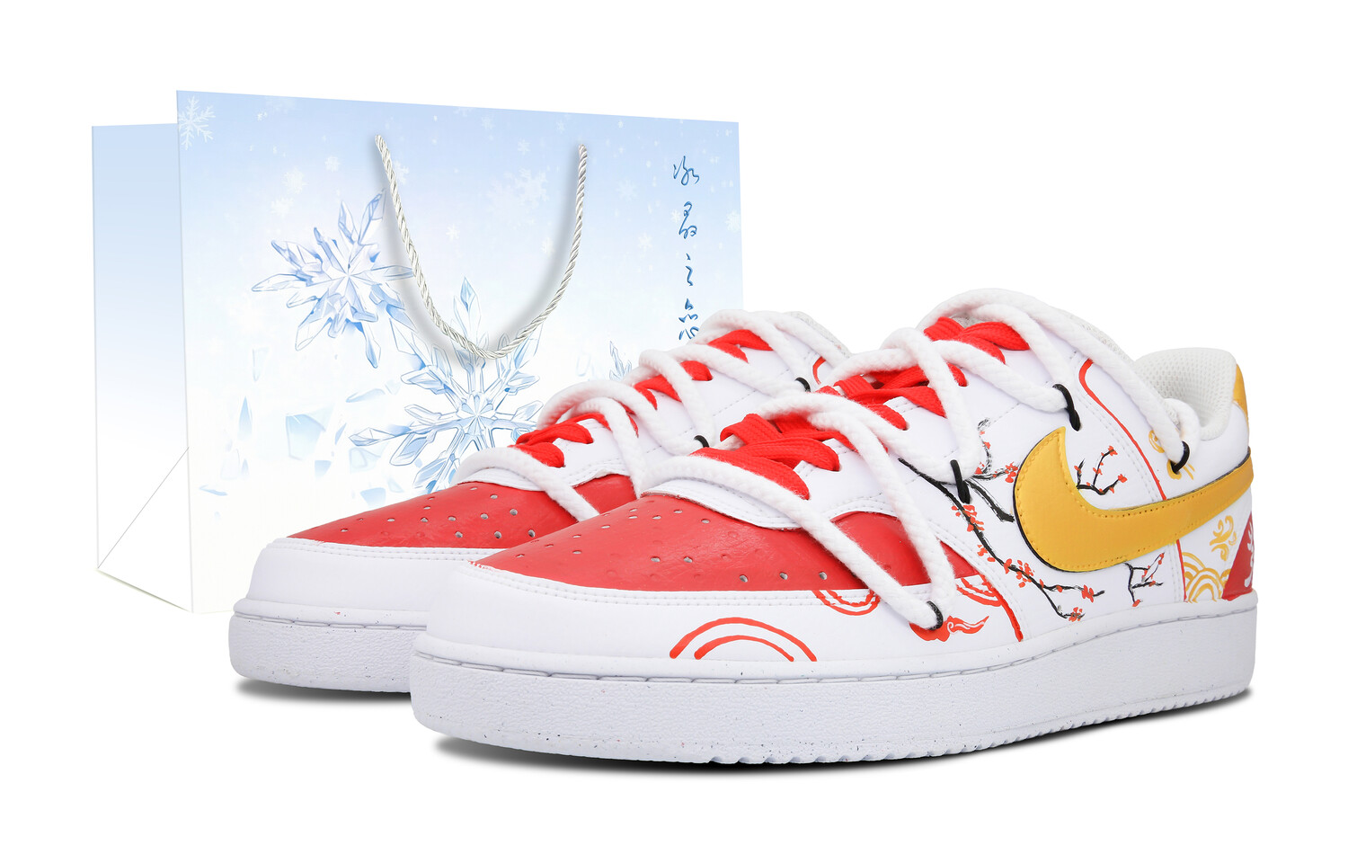 

Кроссовки Nike Court Vision 1 Skateboard Shoes Women's Low-Top Gold