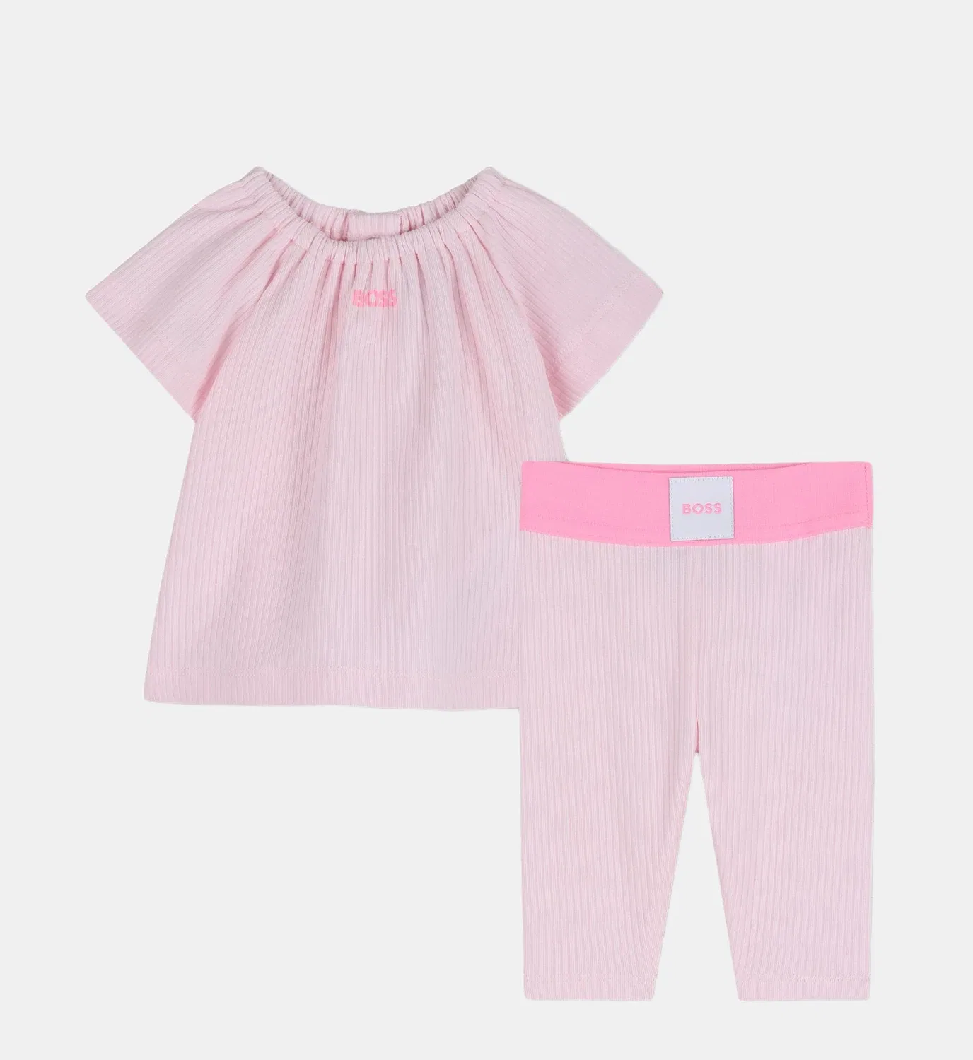 Комплект из футболки и брюк Boss Kidswear, розовый