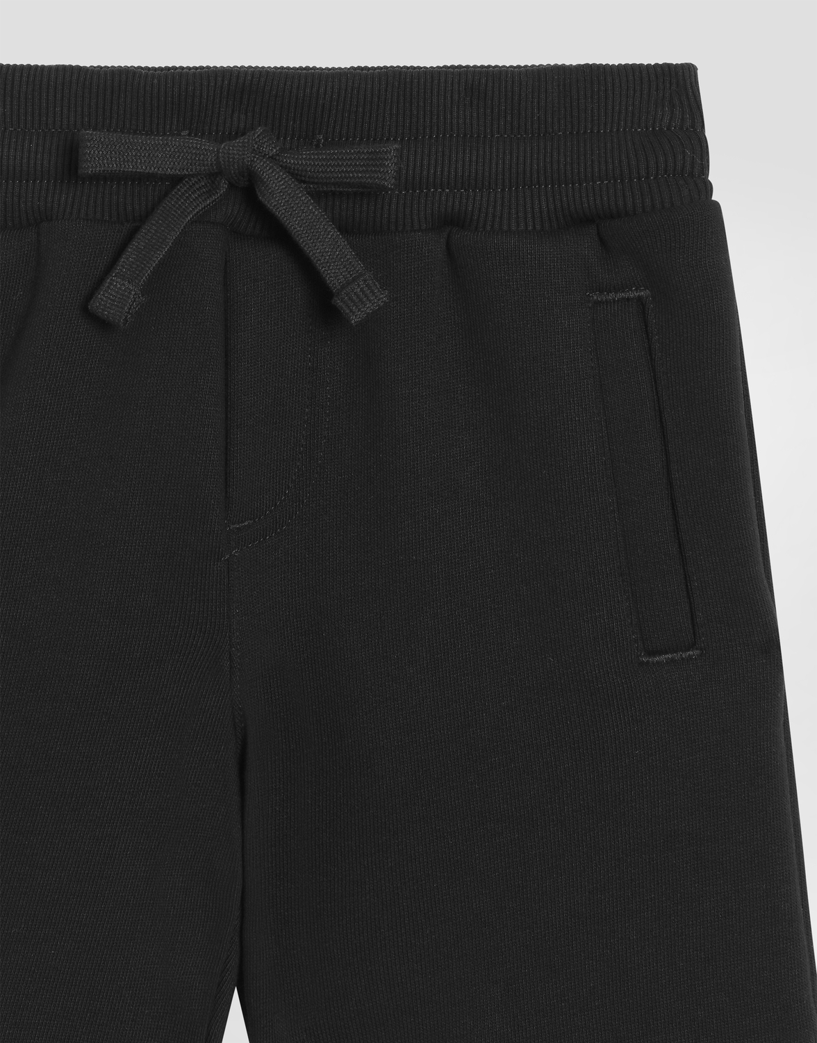 Флисовые шорты-бермуды с нашивкой логотипа DG Dolce&Gabbana, черный — фото 4