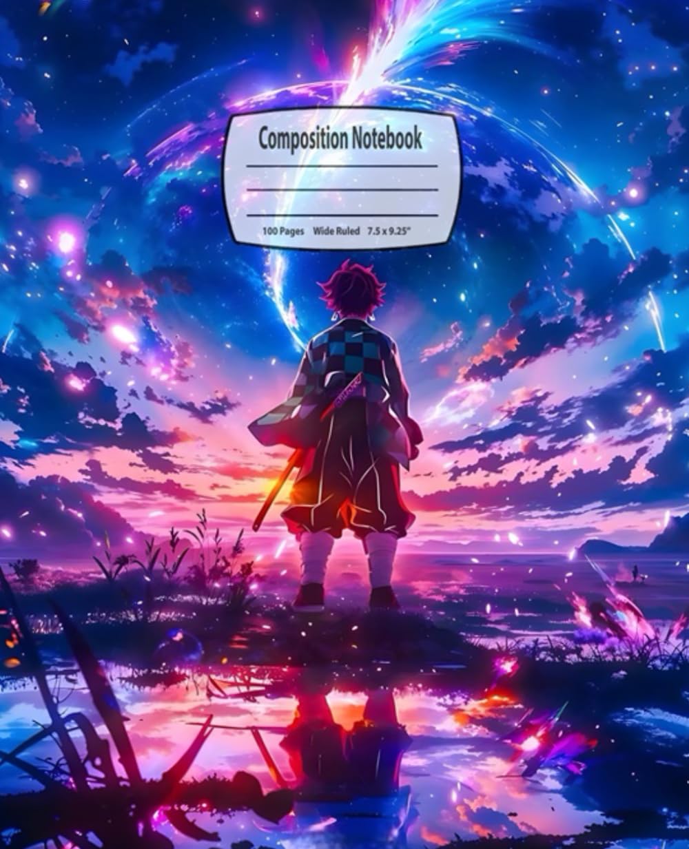 

Composition Notebook: Manga Lovers, Wide Ruled, 7.5 x 9.25 inches, 100 Pages - Perfect for Fans, School, and Creative Writing