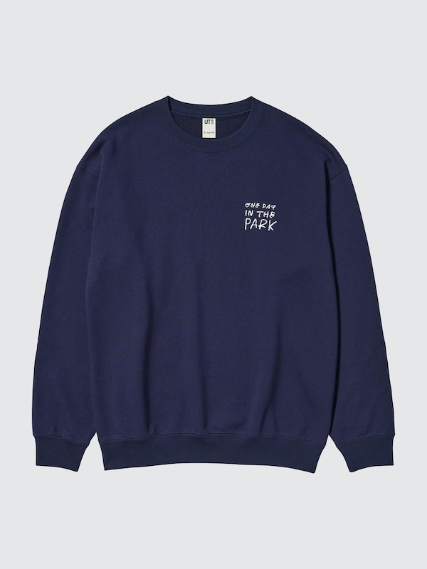 Свитшот Uniqlo Yu Nagaba UT Graphic, 69 темно-синий