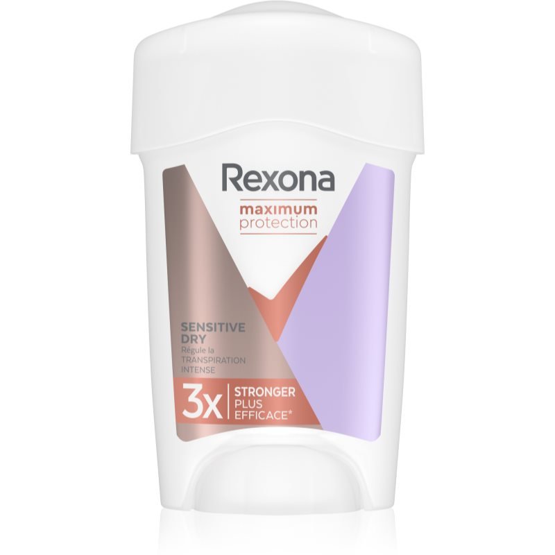 

Rexona Maximum Protection Antiperspirant крем-антиперспирант против повышенного потоотделения Sensitive Dry 45 мл