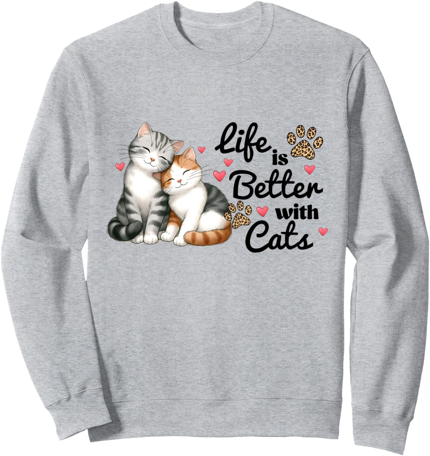 

Толстовка с надписью «Любовь к кошачьей маме и котятам», посвященная Дню матери и жизни с кошками Cat Mom Kitten Lover Pet Owner Mother'S Day Tees, серый