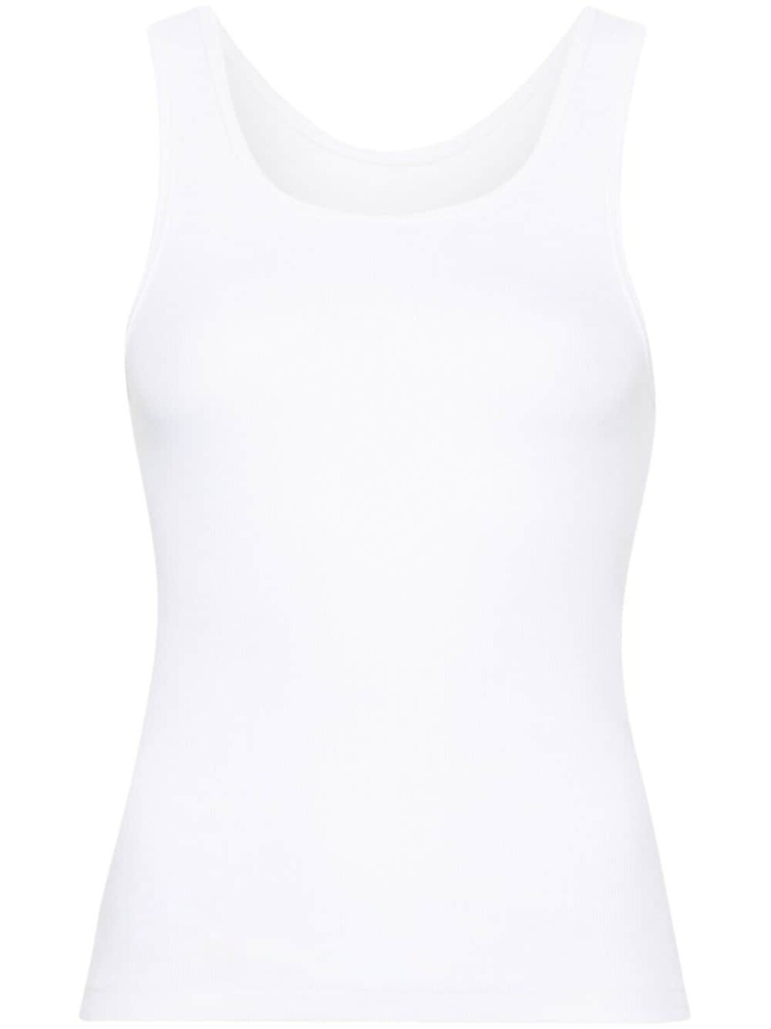 

MM6 Maison Margiela топ в рубчик с принтом Numbers, белый