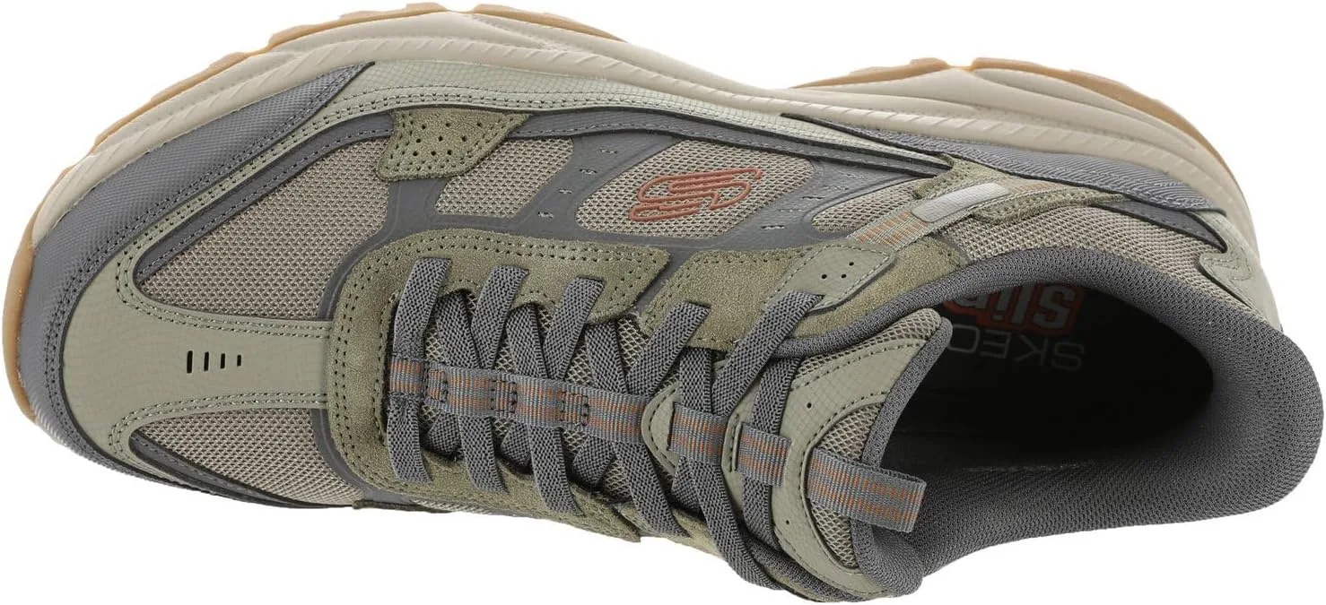Мужские слипоны Skechers Vigor, зеленый/серый — фото 2