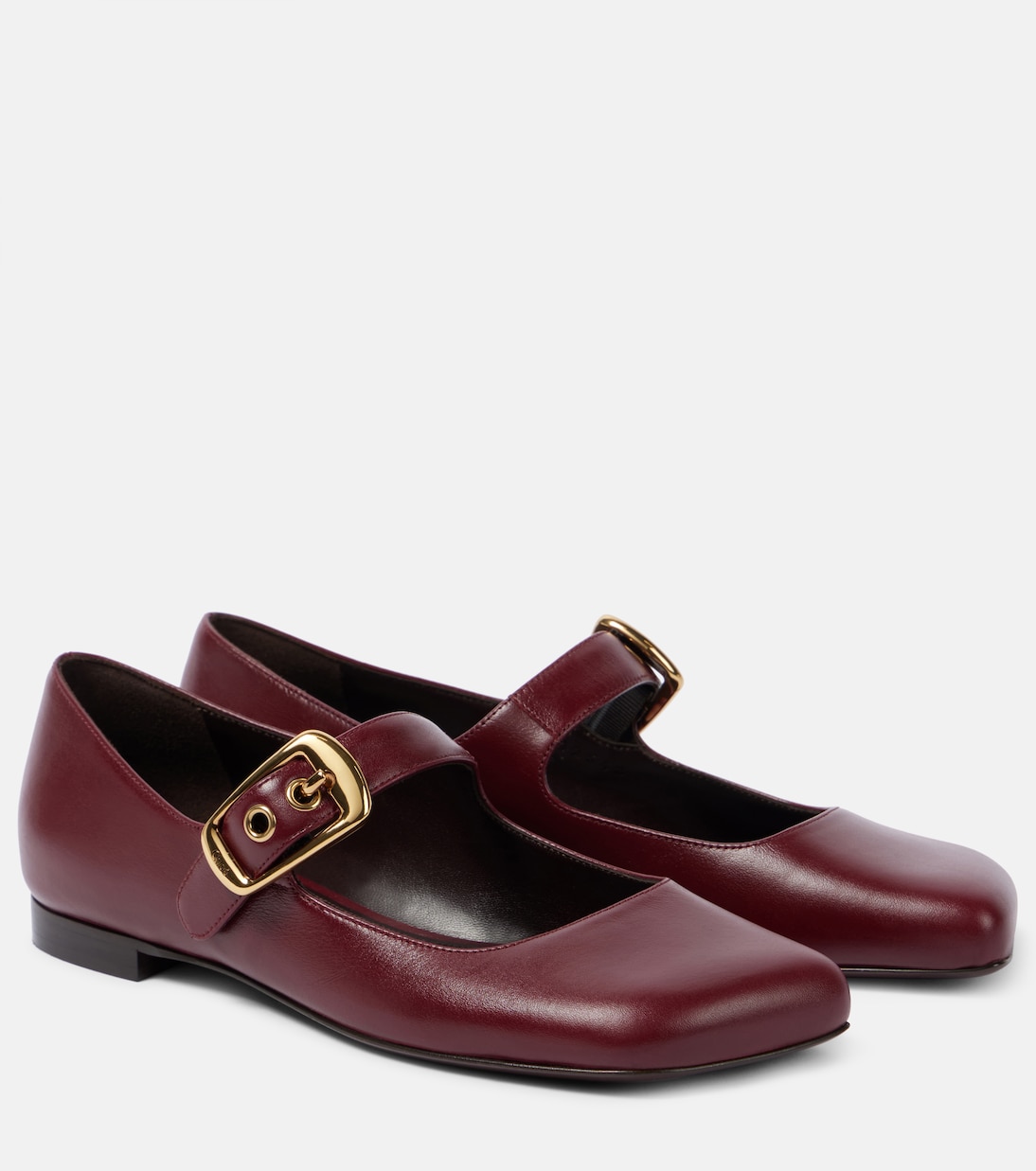 Туфли Мэри Джейн из кожи Полли Chloé, Stormy Red