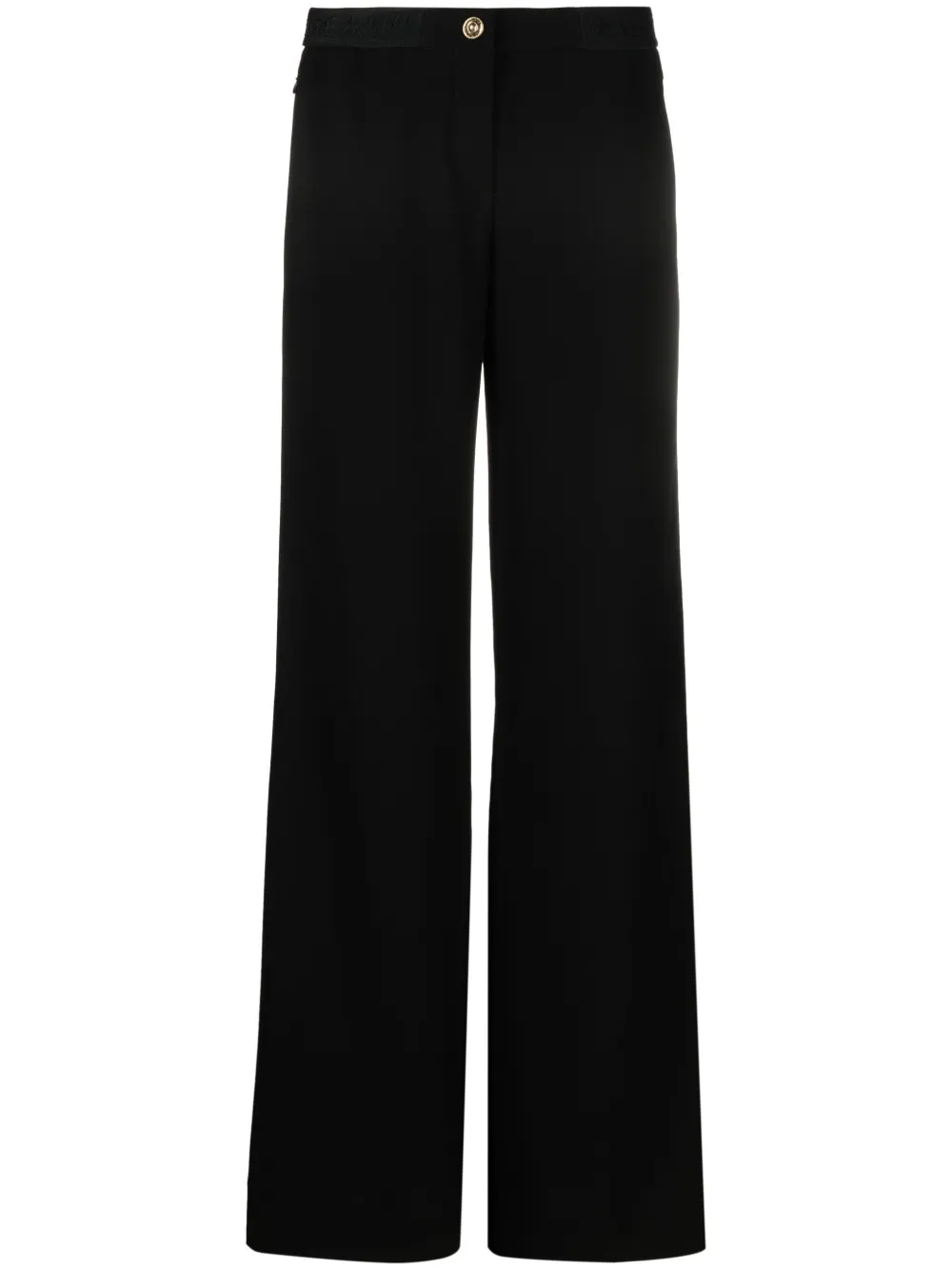 

Широкие брюки с логотипом Versace Jeans Couture, черный