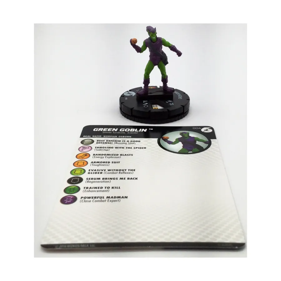 

Зеленый Гоблин #004 — Человек-Паук и его величайшие враги, Marvel HeroClix - Fast Forces - Singles