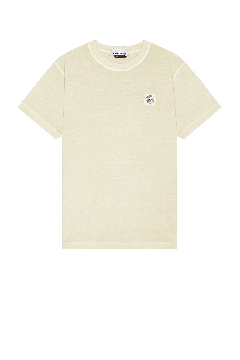 

Окрашенная в одежде футболка Stone Island, цвет Plaster