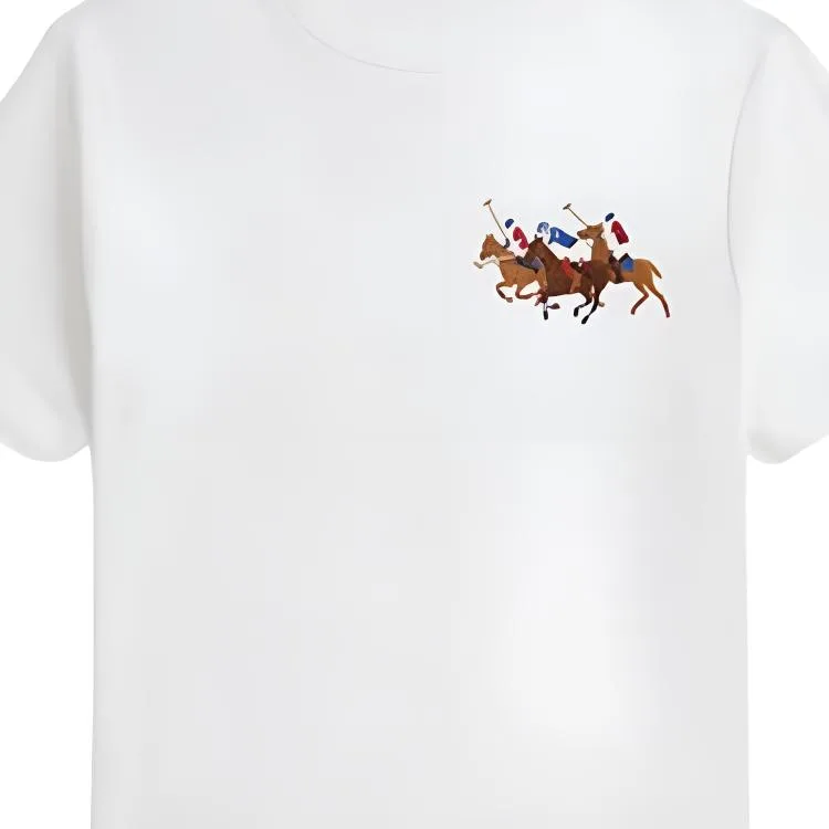 Polo Ralph Lauren Футболка классическая белая детская — фото 4