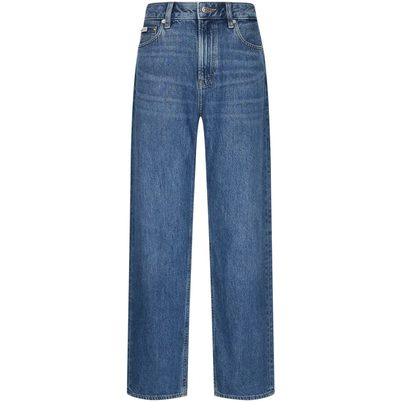 Джинсы женские 3UN Denim Blue Moderate Straight Fit Calvin Klein, 3UN-Denim Blue