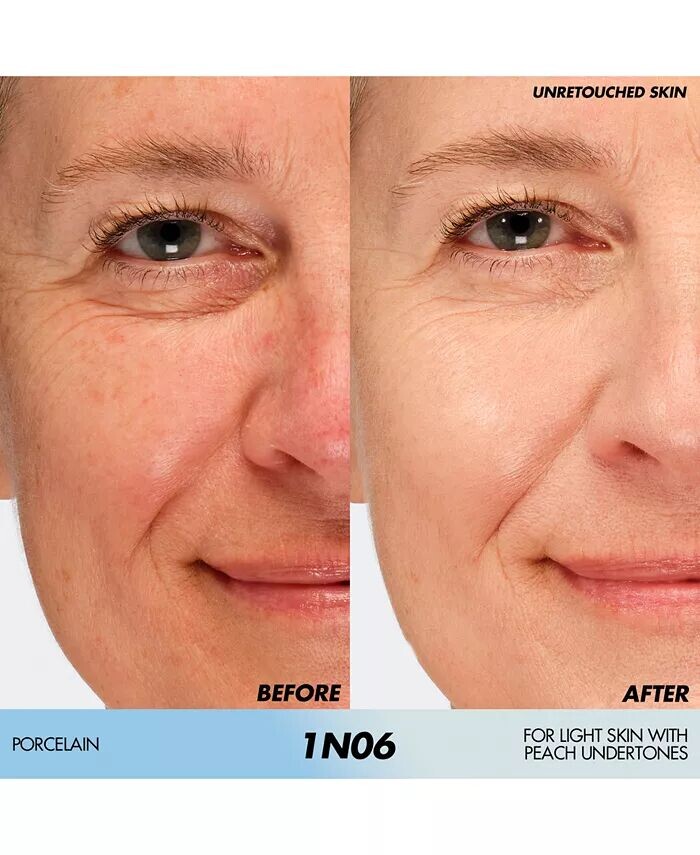 HD Skin Hydra Glow Тональный крем для ухода за кожей с гиалуроновой кислотой Make Up For Ever, цвет 1N00 - Alabaster - For very fair skin with neutral undertones — фото 2
