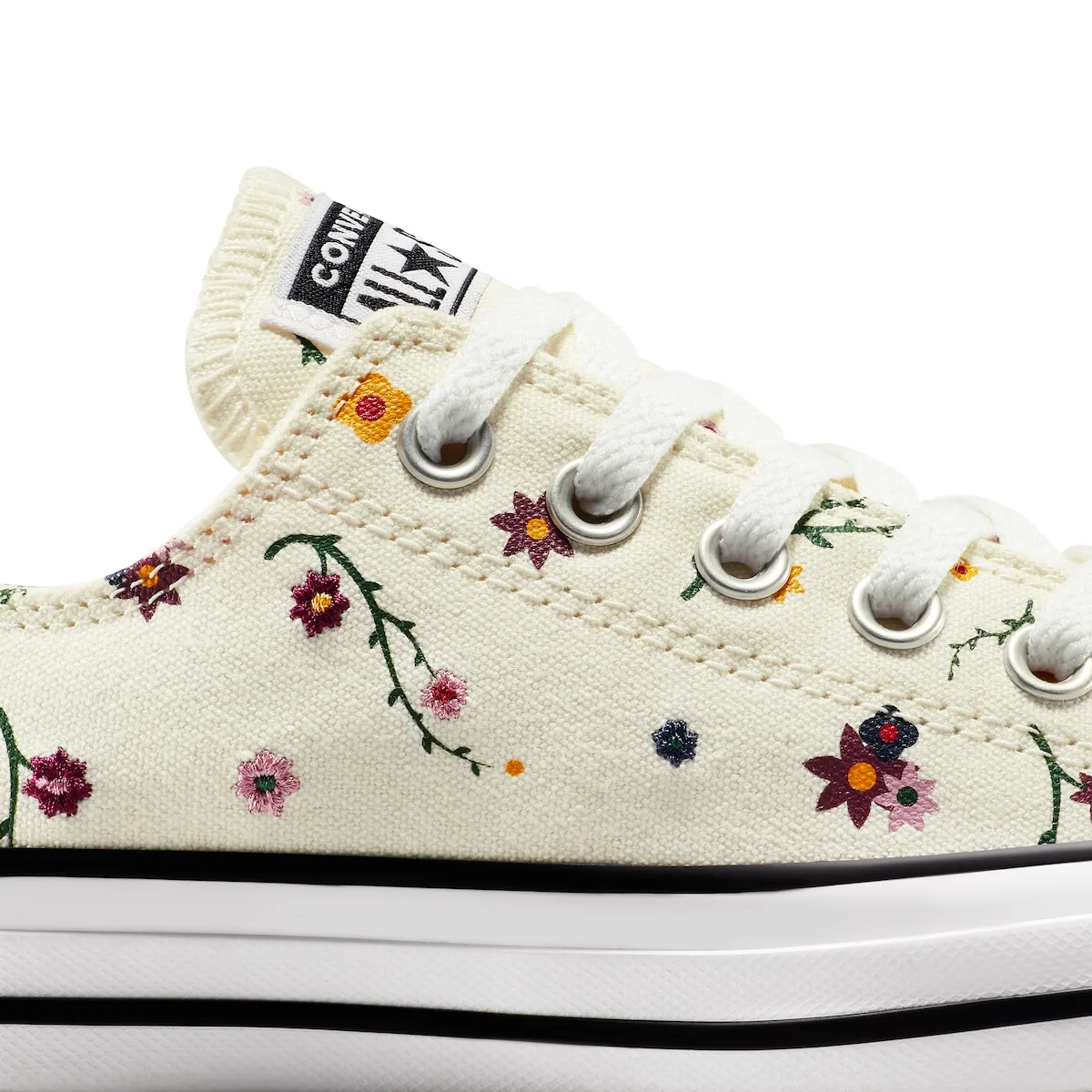 Унисекс кроссовки Chuck Taylor All Star с цветочным принтом Converse, белый — фото 3