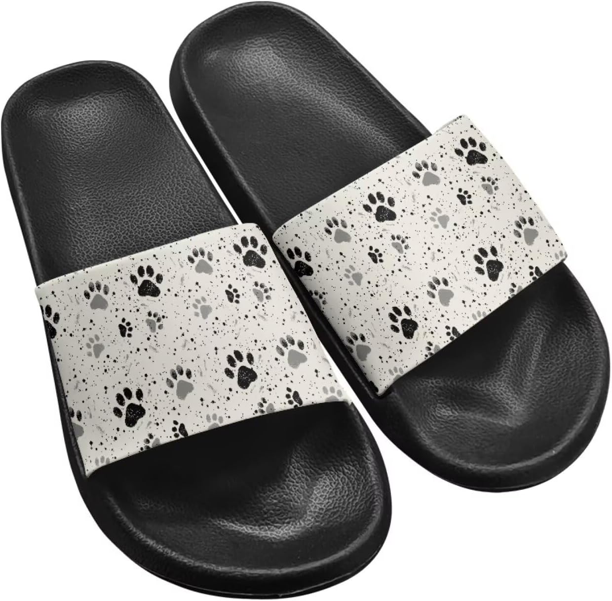 

Летние шлепанцы Fuxowvby для женщин, мужчин и подростков, мягкие EVA, водонепроницаемые, для бассейна и пляжа, быстросохнущие, противоскользящие, для душа, размеры США 5,5-12,5, Paw Print