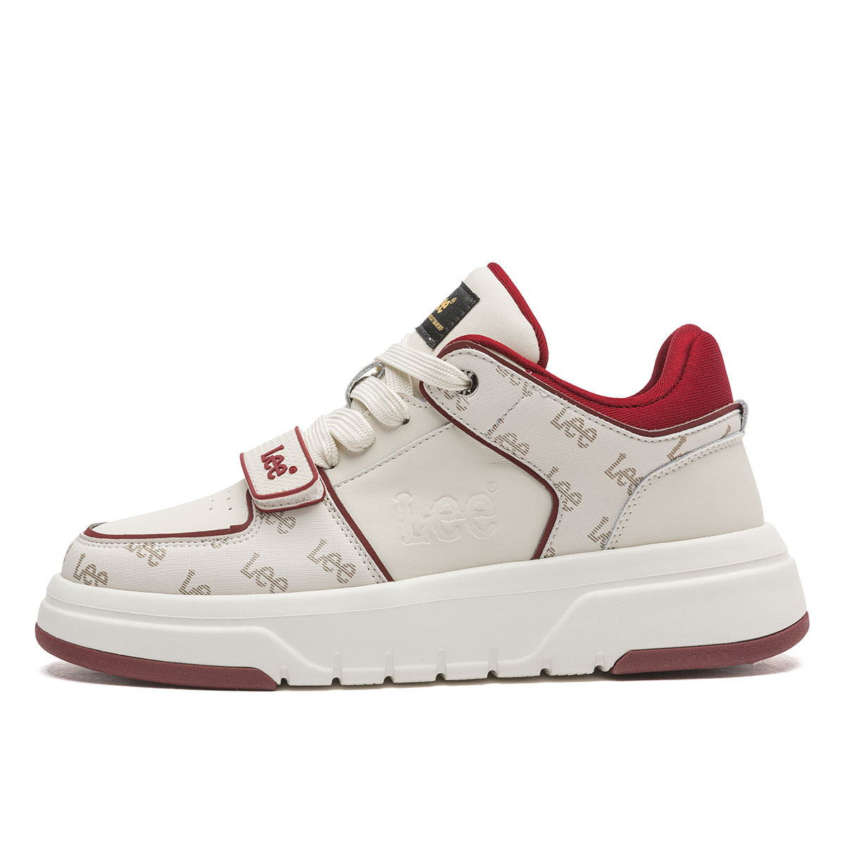 

Устойчивые к скольжению и истиранию мужские низкие кроссовки для скейтбординга с эффектом увеличения роста Lee, темно-бордовый