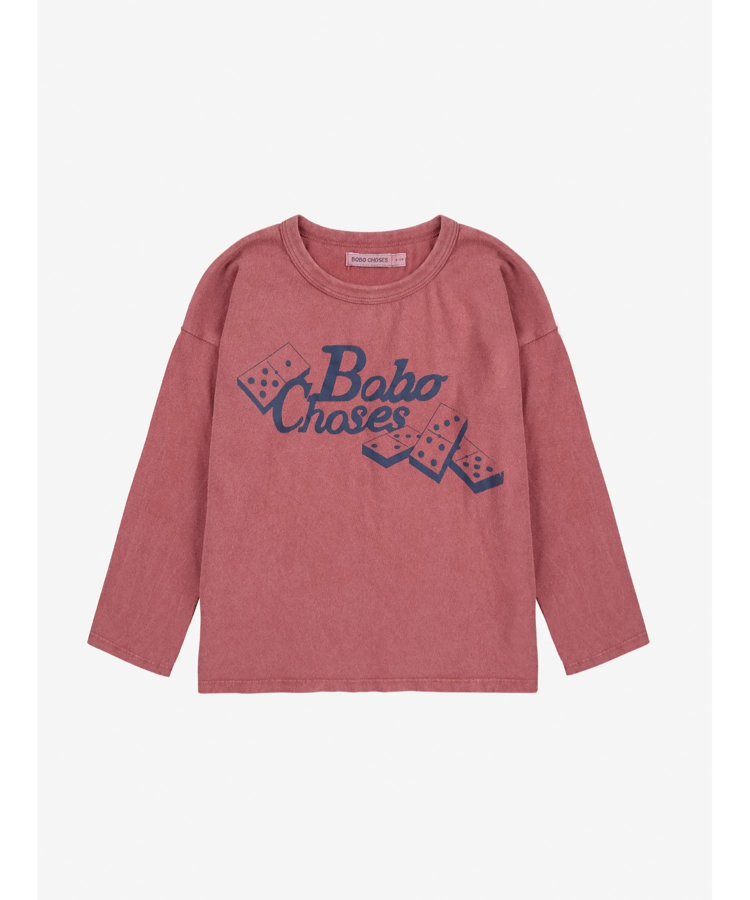 Детская футболка с длинным рукавом Dominos BOBO CHOSES коричневая — фото 2