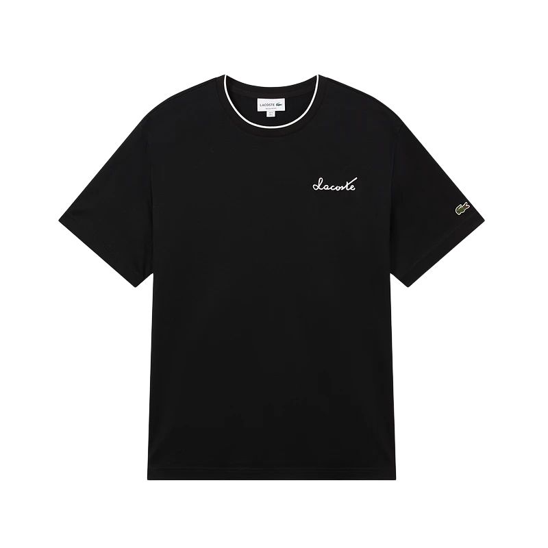 

LACOSTE Футболка SS25 мужская black, Черный, LACOSTE Футболка SS25 мужская black