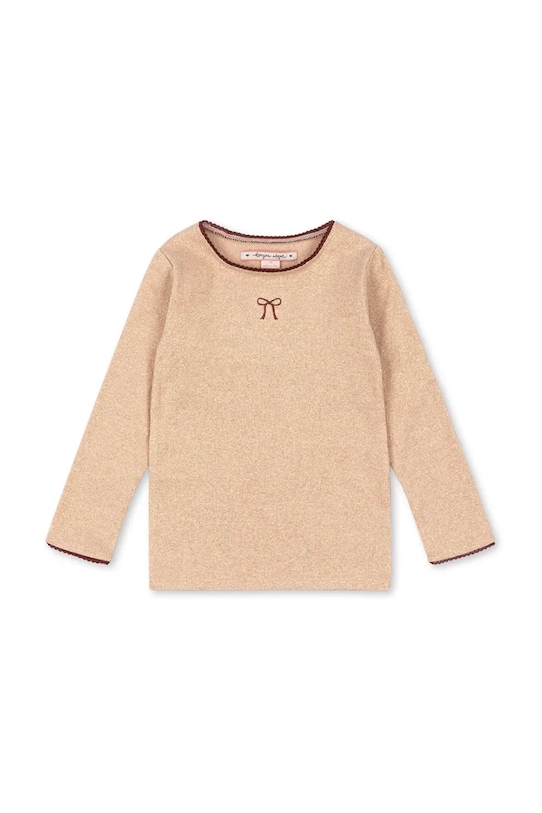 

Детский лонгслив с длинными рукавами ROLI BLOUSE Konges Sløjd, бежевый