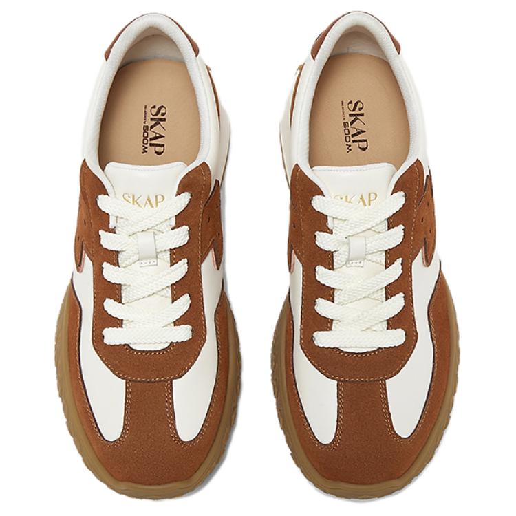 SKAP Мужские повседневные кеды Low Top в цвете коричневый/экрю, цвет Brown/Ecru — фото 3