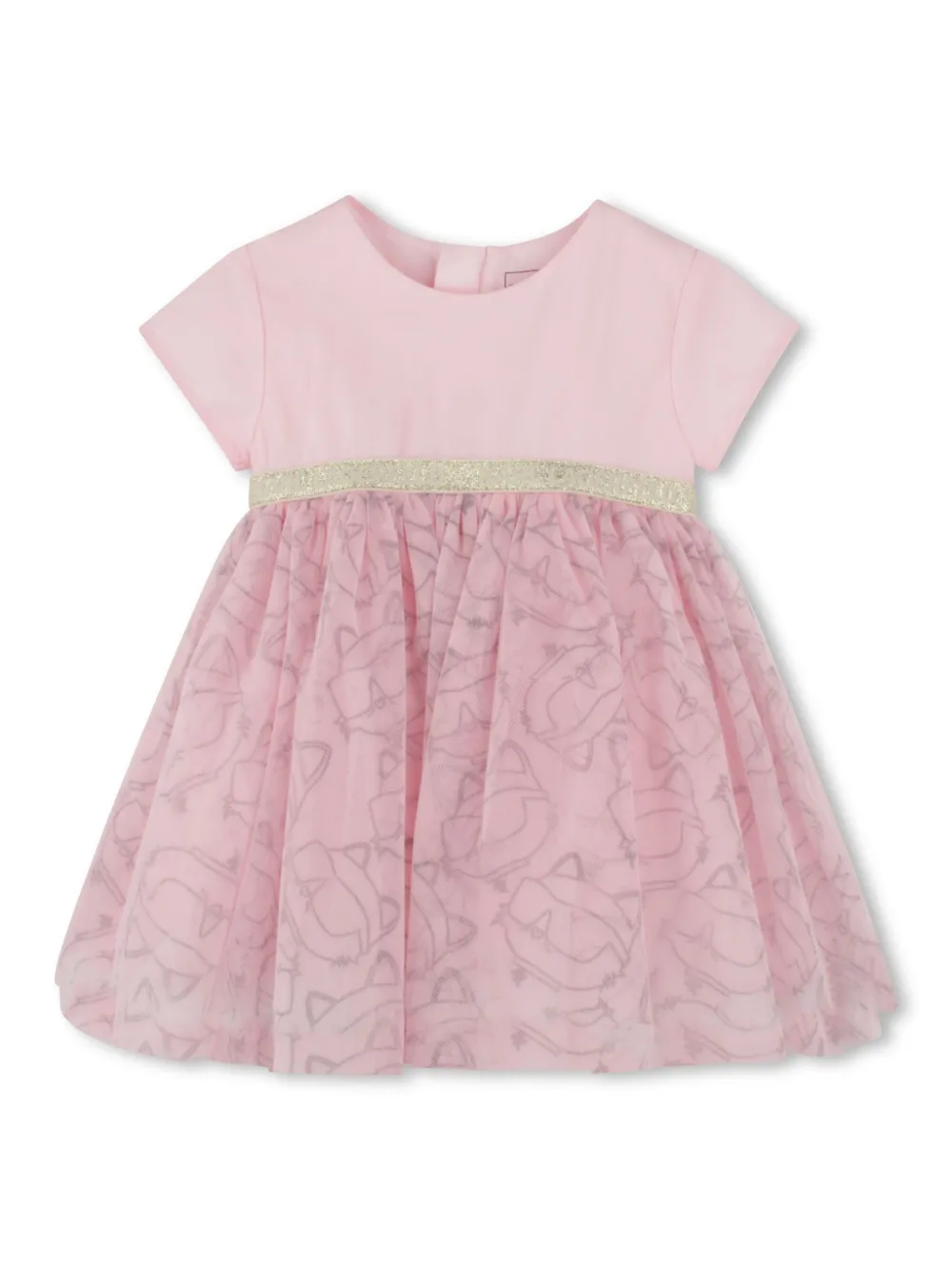 

Платье с принтом Choupette KARL LAGERFELD KIDS, розовый