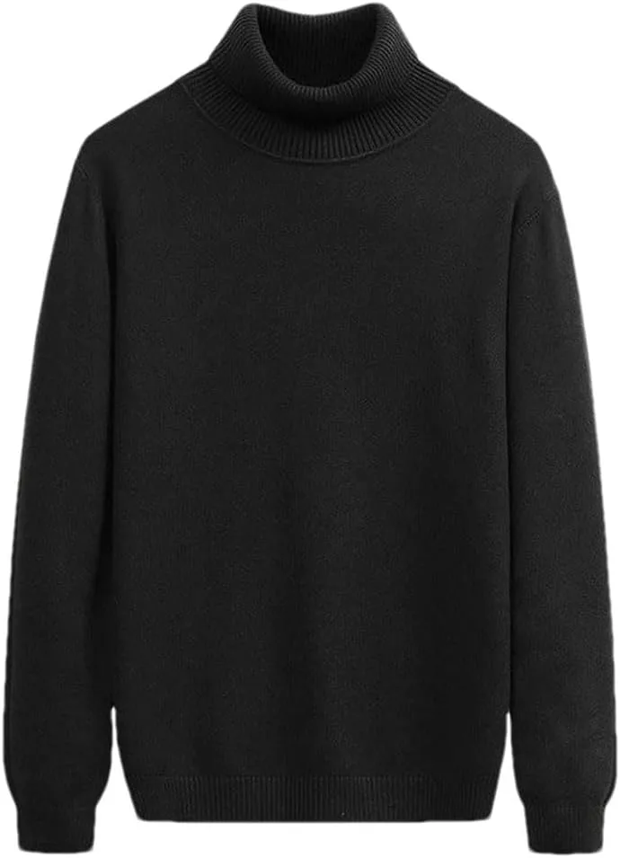 

Мужской повседневный теплый водолазный свитер