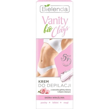 

Крем для депиляции Vanity Bio Clays с розовой глиной 100мл, Bielenda
