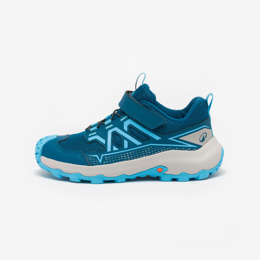 

QUECHUA Детские походные ботинки размером 24-34 низкие - Crossrock синего цвета