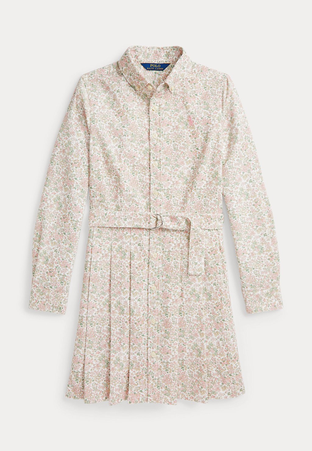 

Платье-рубашка BELTED FLORAL COTTON CORDUROY SHIRTDRESS Polo Ralph Lauren, цвет Carolan Nevis/Pink