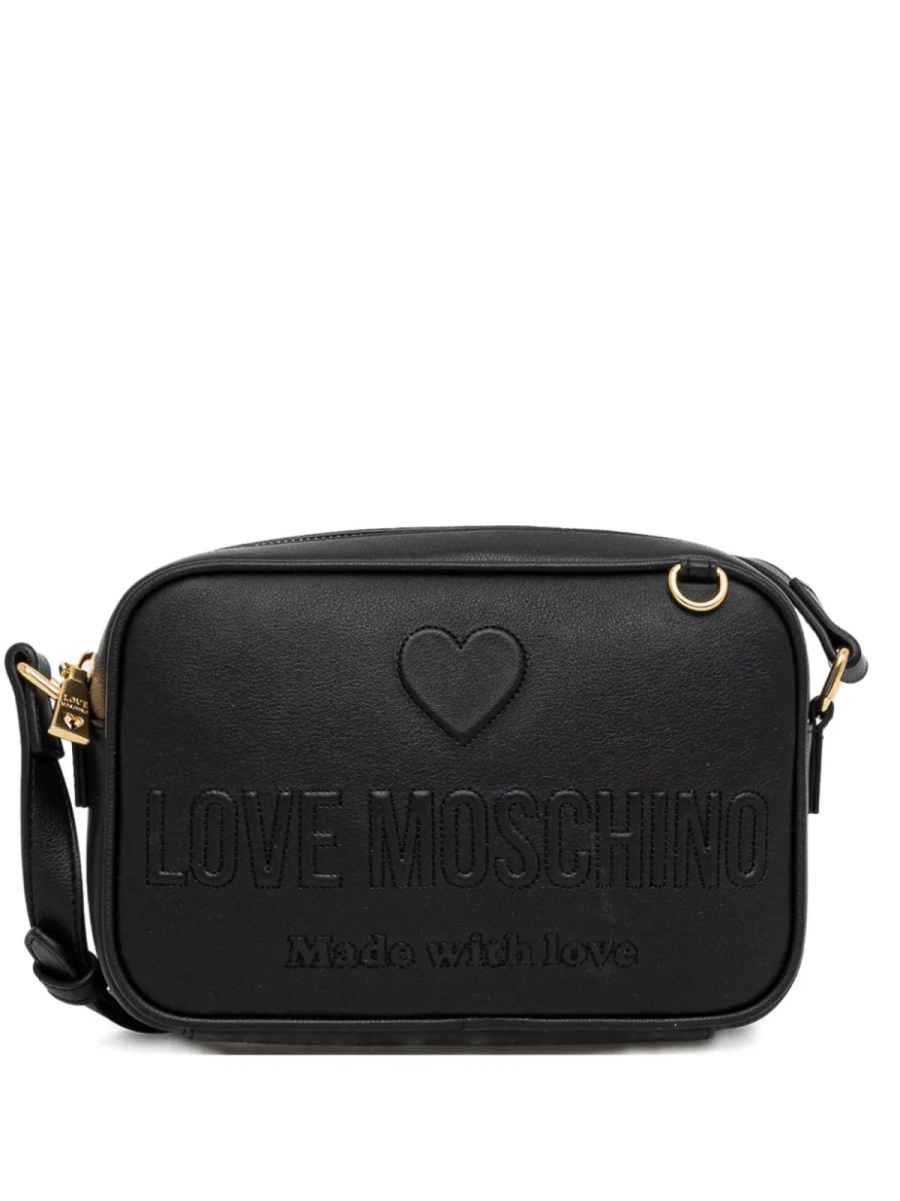 

Сумка через плечо с тисненым логотипом Love Moschino, черный