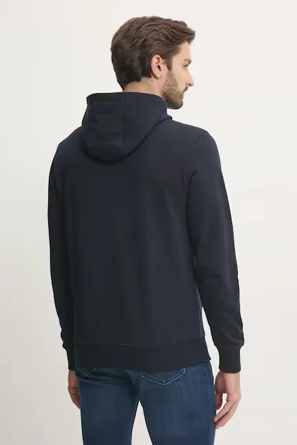 Толстовка с капюшоном хлопковая Tommy Hilfiger, синий — фото 3