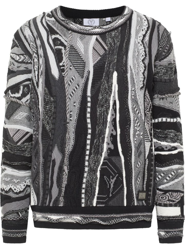 

Пуловер Carlo Colucci Strickpullover Dondi, антрацит