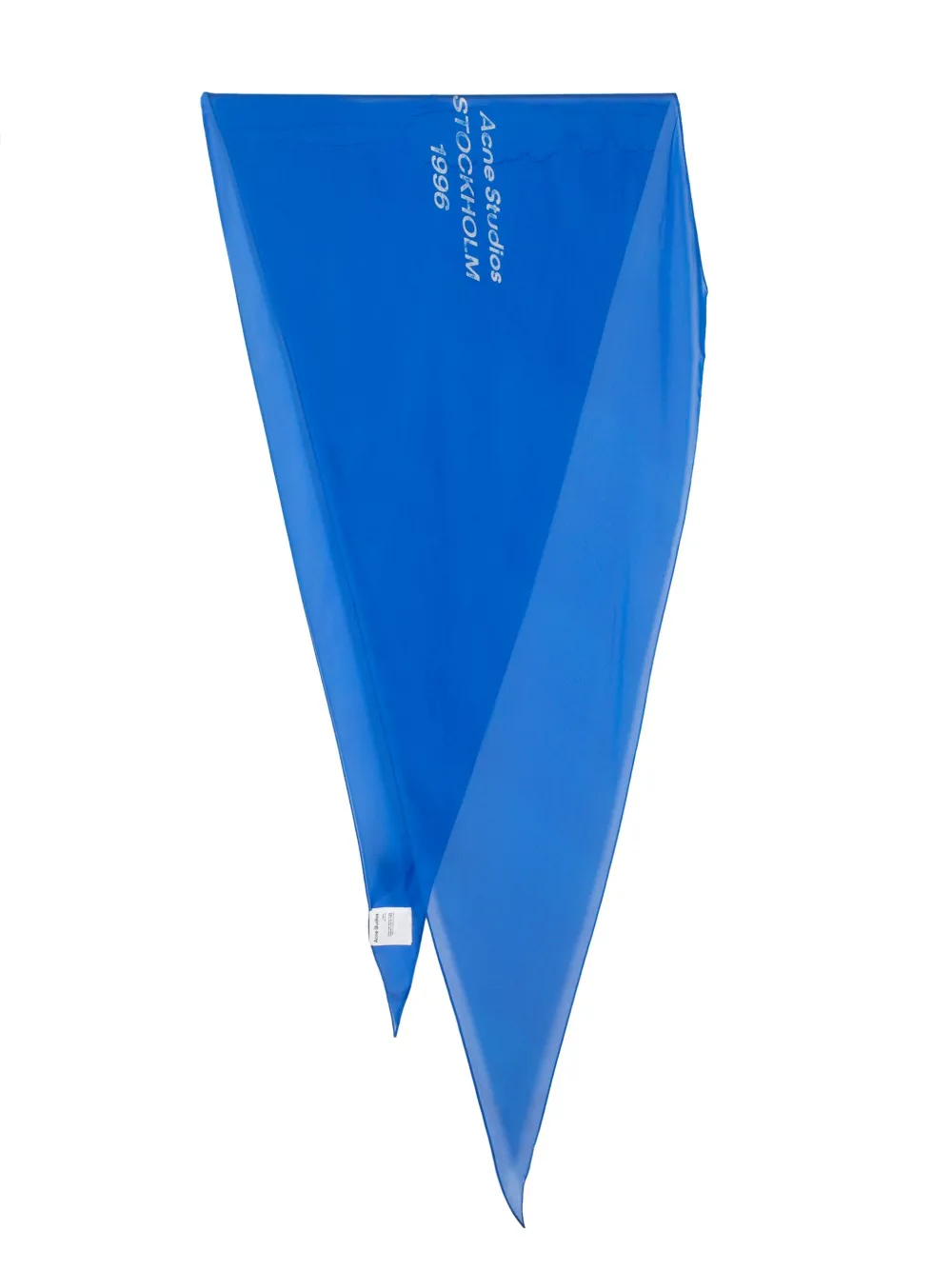 

Шелковый платок с логотипом Acne Studios, синий