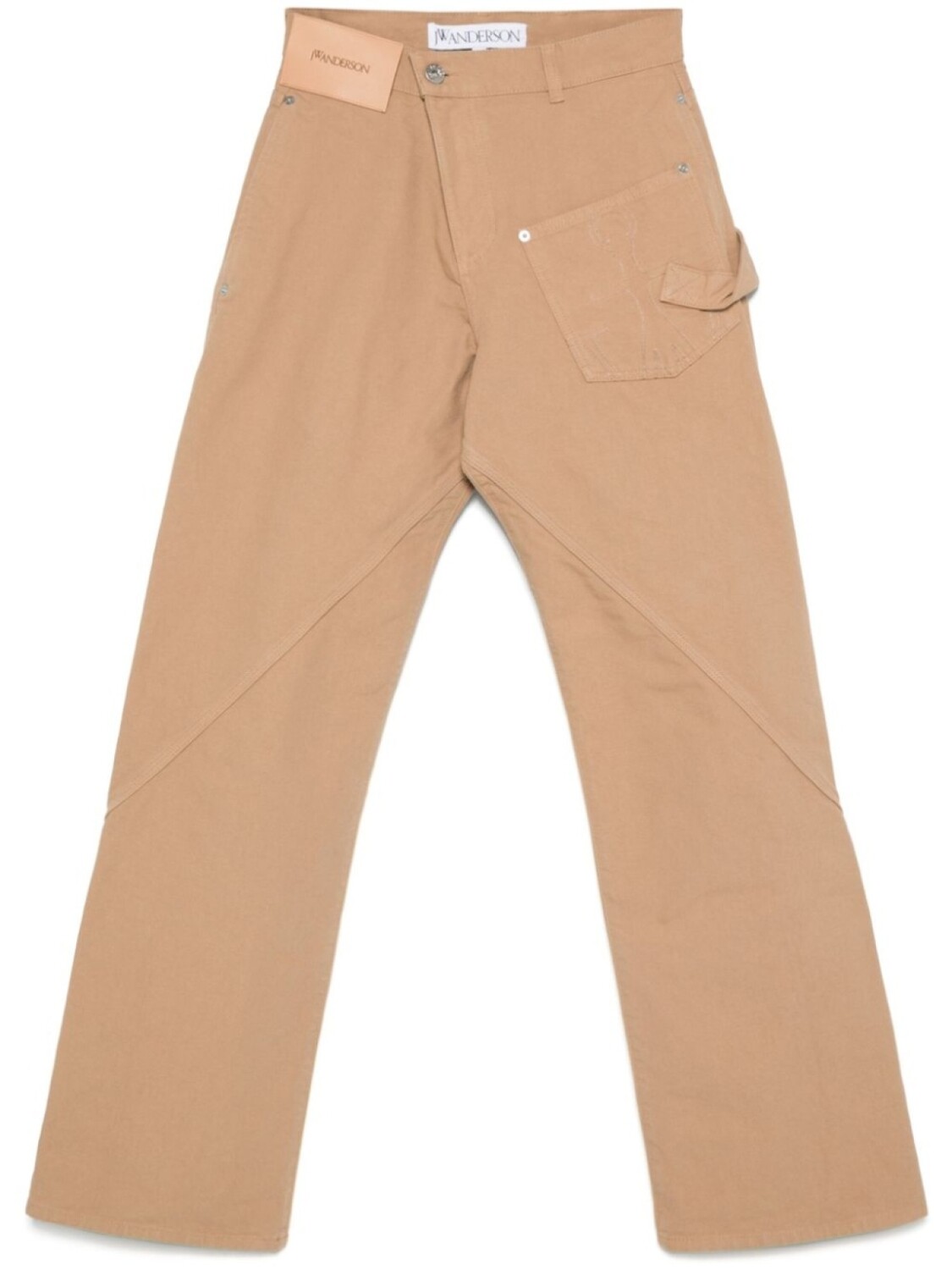 

JW Anderson брюки Twisted Workwear, нейтральный
