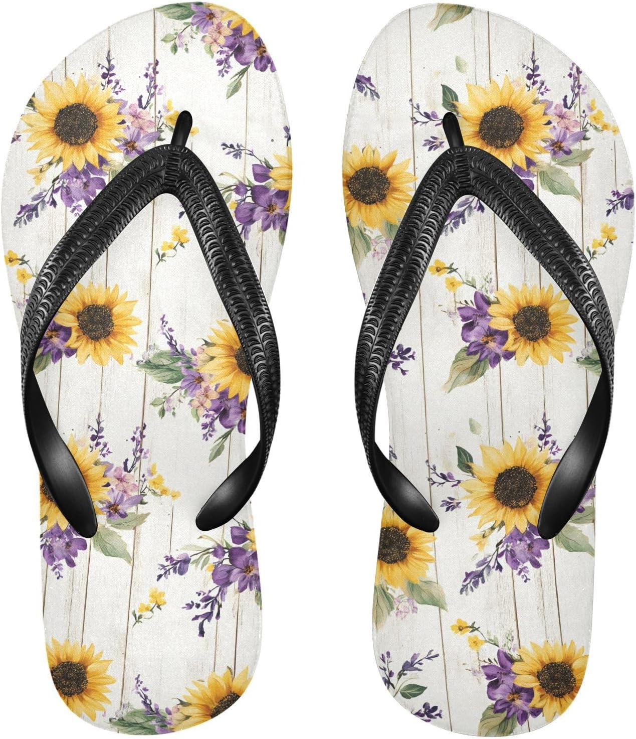 

Женские и мужские пляжные летние сандалии-шлепанцы с цветком подсолнуха для душа 20861309 Kfbe, Sunflower