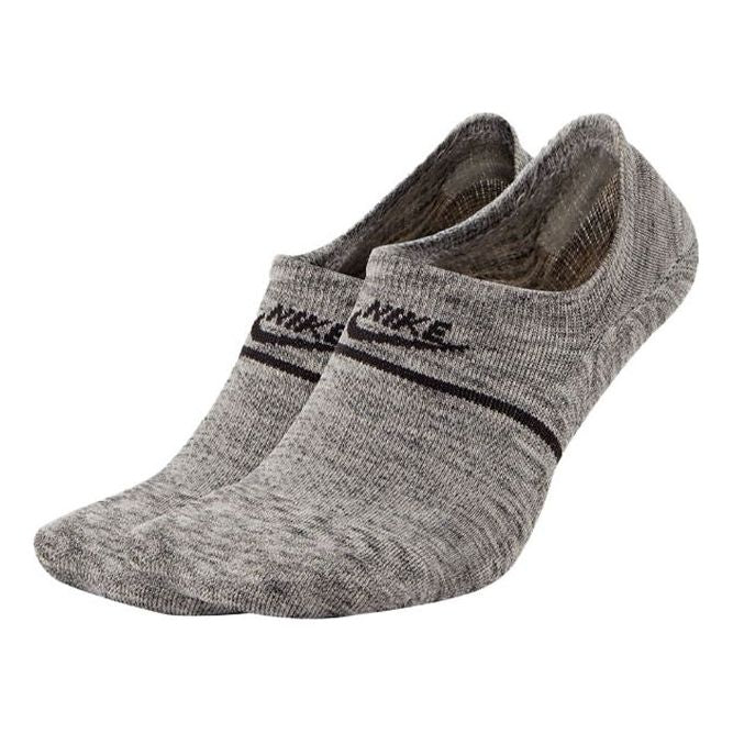 

Носки Nike Unisex Snkr Sox No-show Breathable Socks 2 Packs Grey Gray, серый